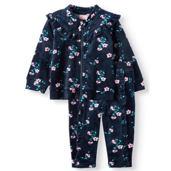 wonder nation Other - 2/$10 ✨ Floral Pattern Velour Tracksuit